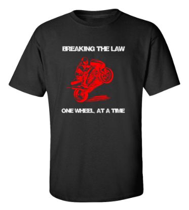 Picture of Breaking The Law One Wheel Crackvetica T-shirt