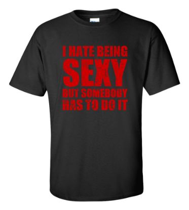 Picture of I Hate Being Sexy But Somebody Has To Do It T-shirt