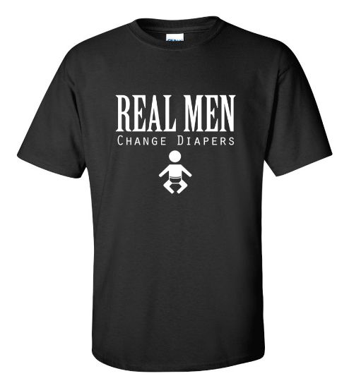 Picture of Real Men Change Diapers T-Shirt