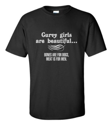 Picture of Curvy Girls Are Beautiful T-shirt