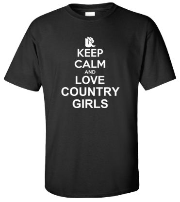 Picture of Keep Calm and Love Country Girls T-shirt