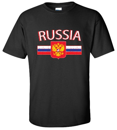 Picture of Russia Crest Soccer Football T-shirt