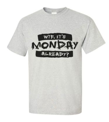 Picture of WTF it's Monday Already? T-shirt