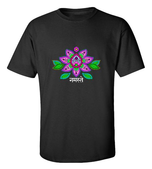 Picture of Yoga Meditation Relaxation Flower T-Shirt