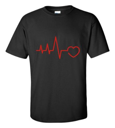 Picture of EKG Heart T-shirt