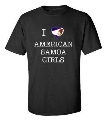 Picture of I Love American Samoa Girls T-Shirt