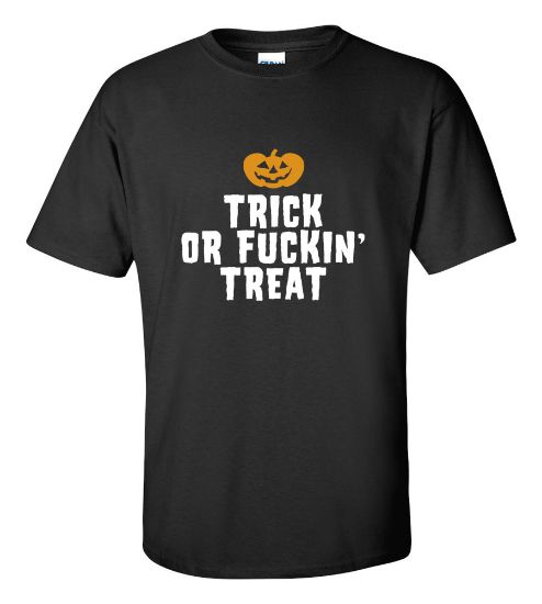 Picture of Halloween Trick or Effin' Treat T-shirt