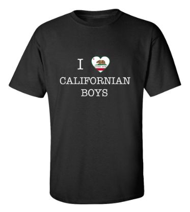 Picture of I Love California Boys T-shirt