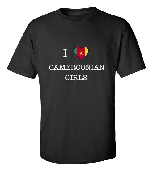 Picture of I Love Cameroon Girls-T-Shirt