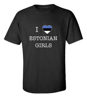 Picture of I Love Estonia Girls T-shirt