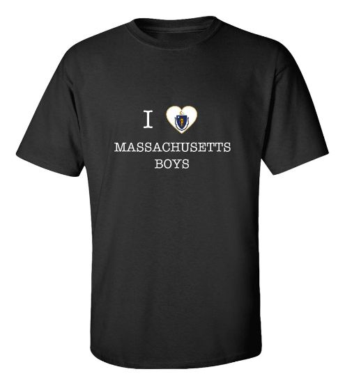 Picture of I Love Massachusetts Boys T-Shirt