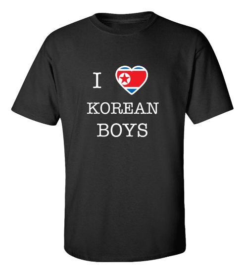 Picture of I Love North Korean Boys T-Shirt