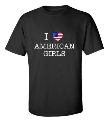 Picture of I Love United States Of America Girls T-shirt