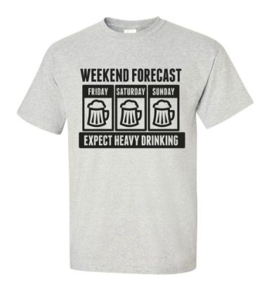 Picture of Expect Heavy Beer Drinking T-shirt