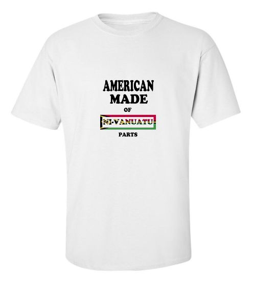 Picture of American Made Of Ni-Vanuatu Parts T-shirt