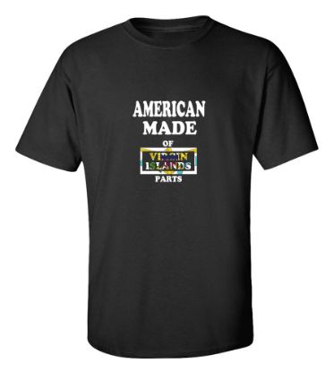 Picture of American Made Of Virgin Islands US Parts T-shirt