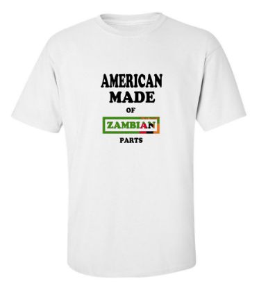 Picture of American Made Of Zambian Parts T-shirt