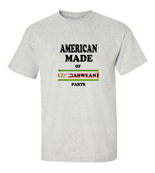 Picture of American Made Of Zimbabwean Parts T-Shirt