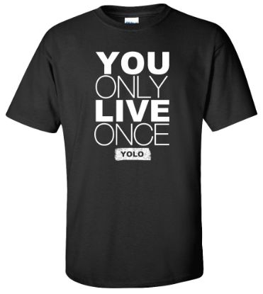 Picture of You Only Live Once YOLO T-shirt