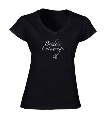 Picture of Bride's Entourage Print T-shirt