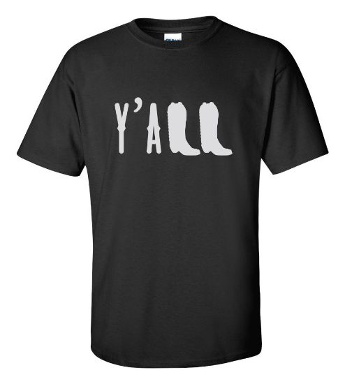 Picture of Y'All T-shirt Country Funny