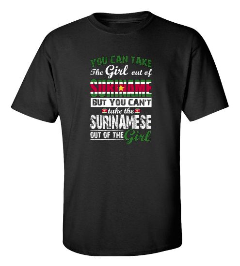 Picture of You Can Take the Girl Out Of Suriname T-shirt