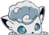 Picture of Alolan Vulpix Peeker Peeking Window 4.75x6 Inches Vinyl Decal