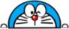 Picture of Doraemon Cute Peeking Window Vinyl Decal Anime Sticker Doraemon 6 Inches