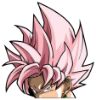 Picture of Goku Rose Dragon Ball Z Peeking Window Vinyl Decal Anime Sticker 6 Inches