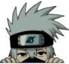 Picture of Kakashi Naruto Peeking Window Vinyl Decal Anime Sticker 6 Inches