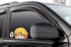 Picture of Zenitsu Agatsuma Love Demon Slayer Peeking Window Vinyl Decal Anime Sticker 6 Inches