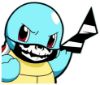 Picture of Squirtle Peeking Window Vinyl Decal Anime Sticker Pokemon 6 Inches