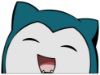 Picture of Snorlax Peeking Window Vinyl Decal Anime Sticker Pokemon 6 Inches