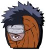 Picture of Obito Uchiha Naruto Peeking Window Vinyl Decal Anime Sticker 6 Inches