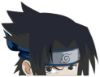 Picture of Sasuke Uchiha Naruto Peeking Window Vinyl Decal Anime Sticker 6 Inches