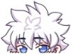 Picture of Killua Zoldyck Chibi HunterXHunter Peeking Window Vinyl Decal Anime Sticker 6 Inches